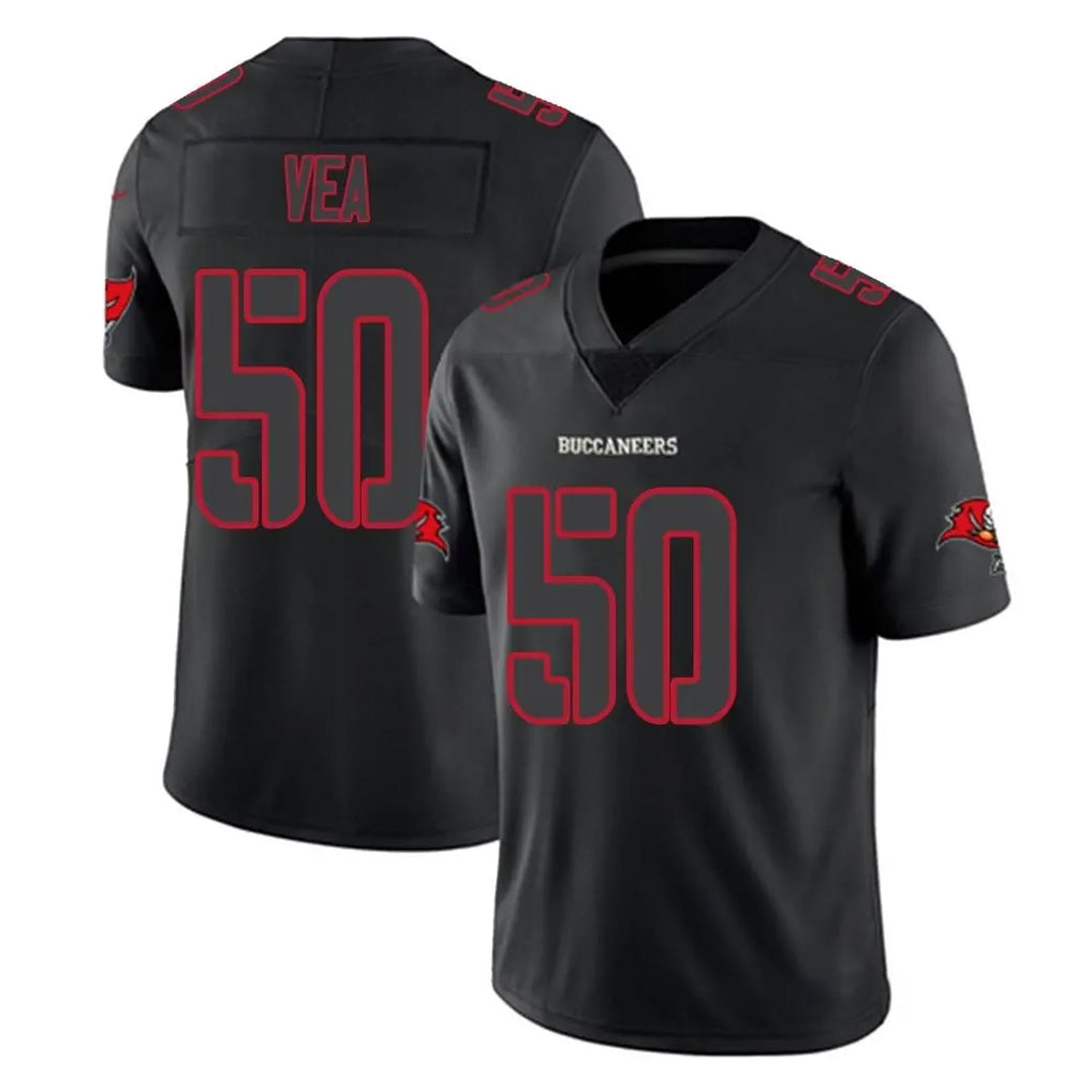 Kooe TB.Buccaneers #50 Vita Vea Player Black Impact Limited Home Game Stitched Jerseys