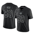 Kooe TB.Buccaneers #50 Vita Vea Player Black Reflective Limited Home Game Stitched Jerseys