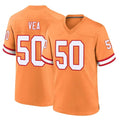 Kooe TB.Buccaneers #50 Vita Vea Player Orange Throwback Home Game Stitched Jerseys