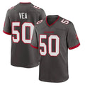 Kooe TB.Buccaneers #50 Vita Vea Player Pewter Alternate Home Game Stitched Jerseys