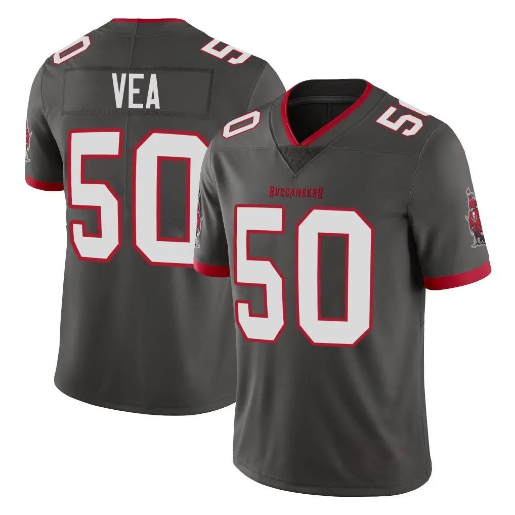Kooe TB.Buccaneers #50 Vita Vea Player Pewter Limited Alternate Vapor Home Game Stitched Jerseys