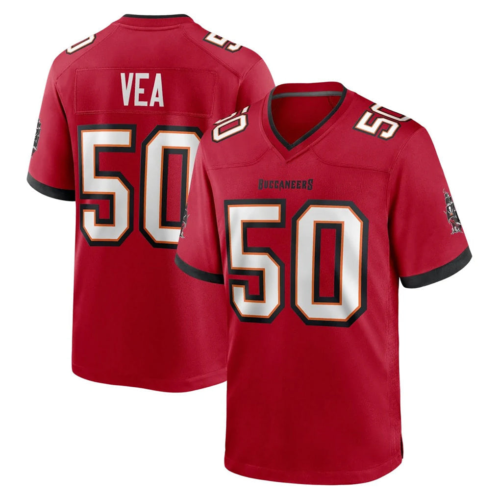 Kooe TB.Buccaneers #50 Vita Vea Player Red Home Game Stitched Jerseys