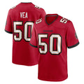 Kooe TB.Buccaneers #50 Vita Vea Player Red Home Game Stitched Jerseys