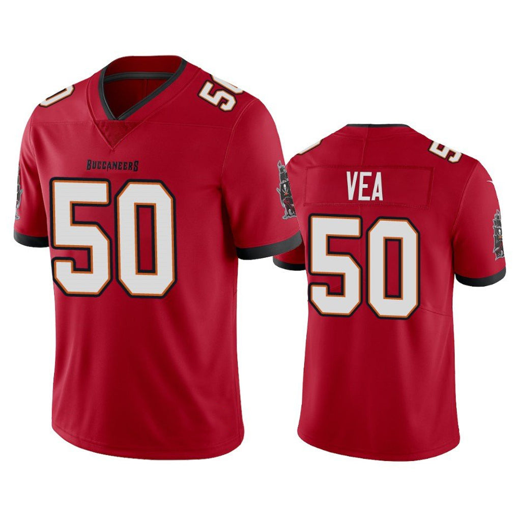 Kooe TB.Buccaneers #50 Vita Vea Player Red Limited Vapor Home Game Stitched Jerseys