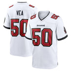 Kooe TB.Buccaneers #50 Vita Vea Player White Home Game Stitched Jerseys