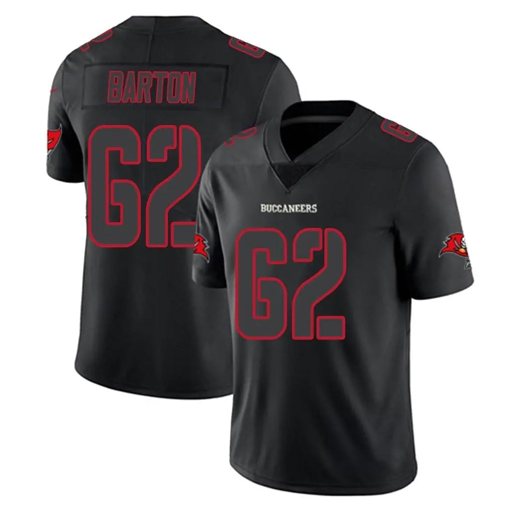 Kooe TB.Buccaneers #62 Graham Barton Player Black Impact Limited Home Game Stitched Jerseys