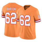 Kooe TB.Buccaneers #62 Graham Barton Player Orange Limited Vapor F.U.S.E. Home Game Stitched Jerseys