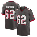Kooe TB.Buccaneers #62 Graham Barton Player Pewter Alternate Home Game Stitched Jerseys