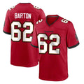 Kooe TB.Buccaneers #62 Graham Barton Player Red Home Game Stitched Jerseys
