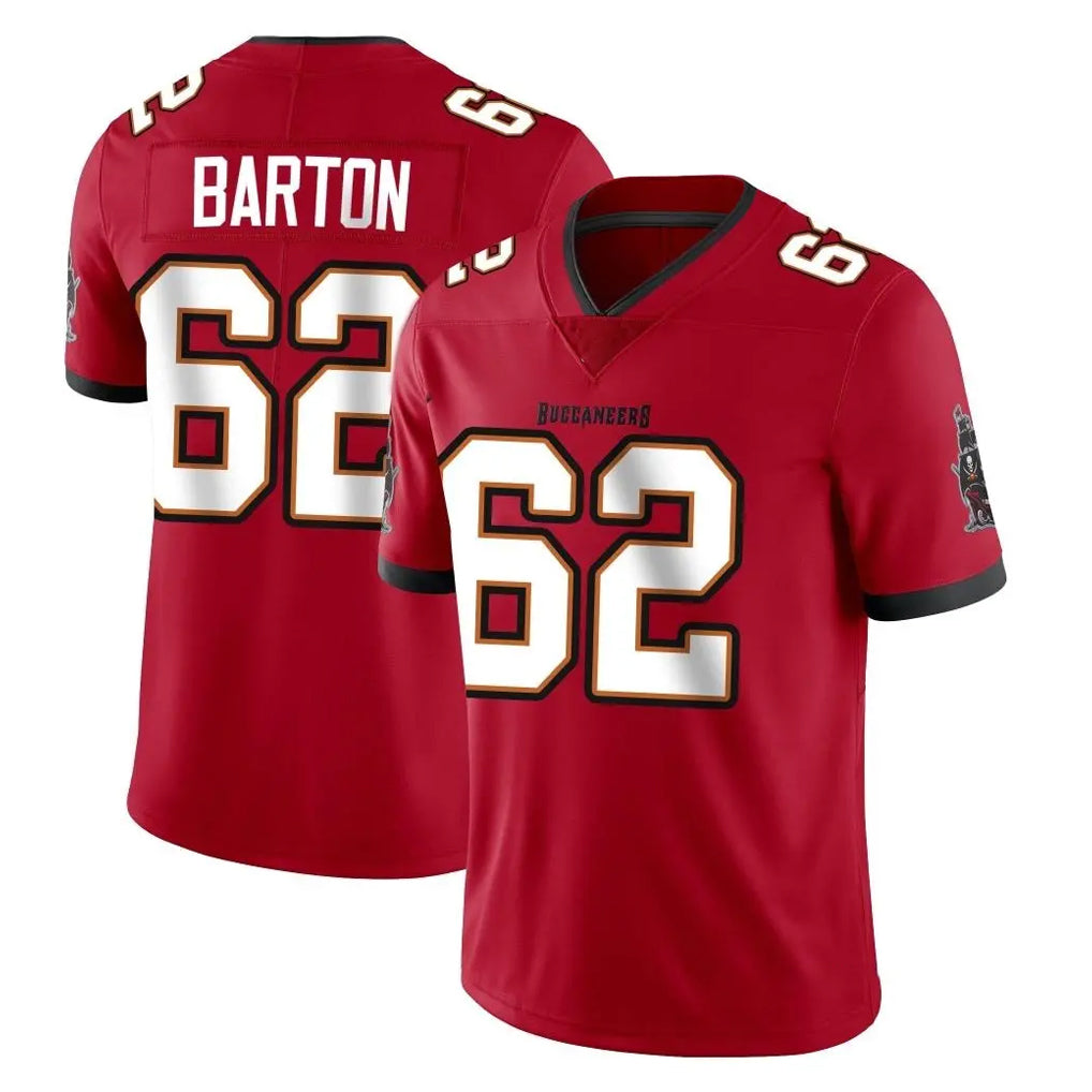 Kooe TB.Buccaneers #62 Graham Barton Player Red Limited Vapor Home Game Stitched Jerseys