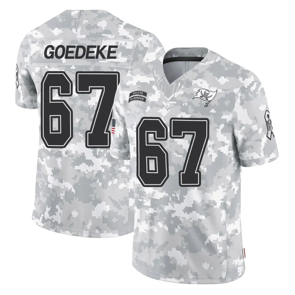 Kooe TB.Buccaneers #67 Luke Goedeke Player Arctic Camo Limited Salute To Service Home Game Stitched Jerseys