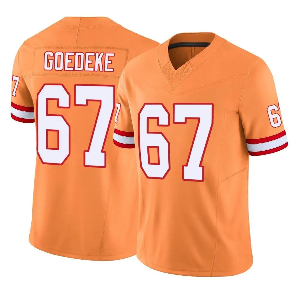 Kooe TB.Buccaneers #67 Luke Goedeke Player Orange Limited Vapor F.U.S.E. Home Game Stitched Jerseys
