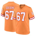 Kooe TB.Buccaneers #67 Luke Goedeke Player Orange Throwback Home Game Stitched Jerseys