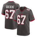 Kooe TB.Buccaneers #67 Luke Goedeke Player Pewter Alternate Home Game Stitched Jerseys