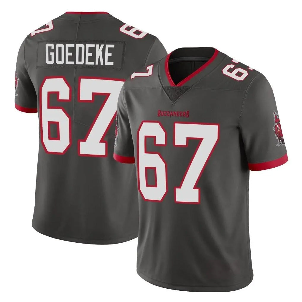 Kooe TB.Buccaneers #67 Luke Goedeke Player Pewter Limited Alternate Vapor Home Game Stitched Jerseys