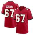 Kooe TB.Buccaneers #67 Luke Goedeke Player Red Home Game Stitched Jerseys