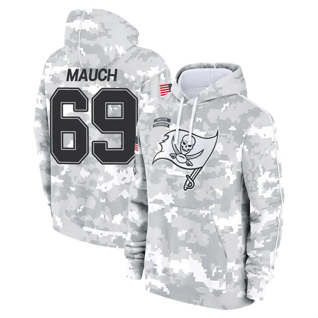 Kooe TB.Buccaneers #69 Cody Mauch Player Arctic Camo Limited Salute to Service Pullover Hoodies Game Stitched Jerseys