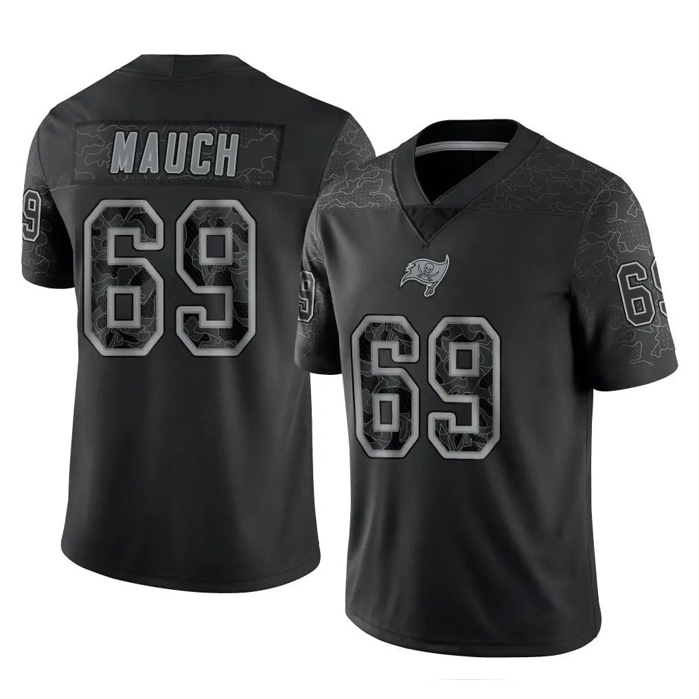 Kooe TB.Buccaneers #69 Cody Mauch Player Black Reflective Limited Home Game Stitched Jerseys
