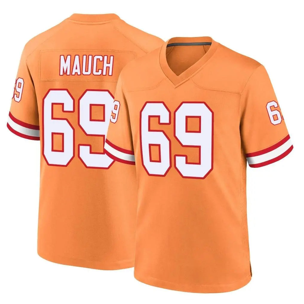 Kooe TB.Buccaneers #69 Cody Mauch Player Orange Throwback Home Game Stitched Jerseys