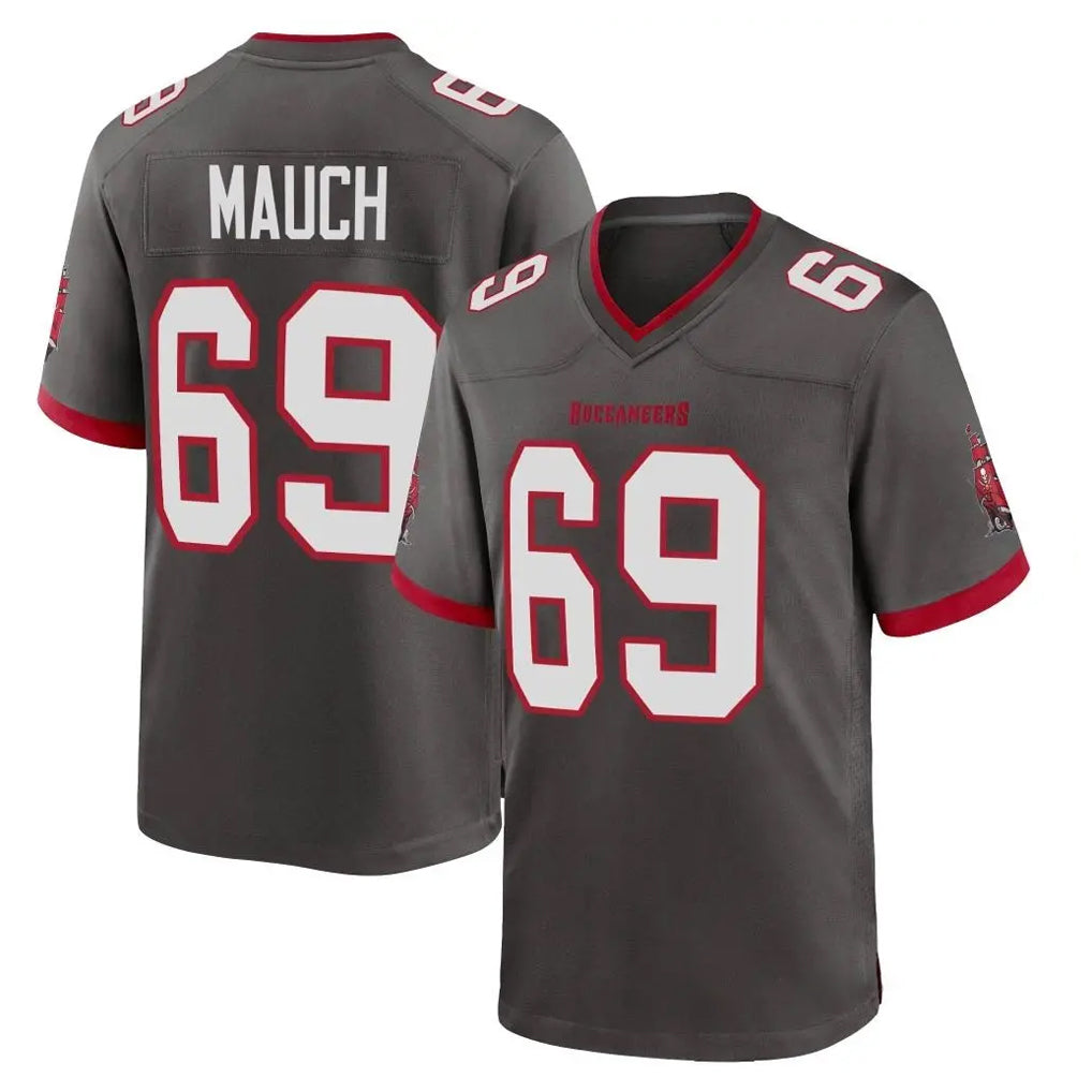 Kooe TB.Buccaneers #69 Cody Mauch Player Pewter Alternate Home Game Stitched Jerseys