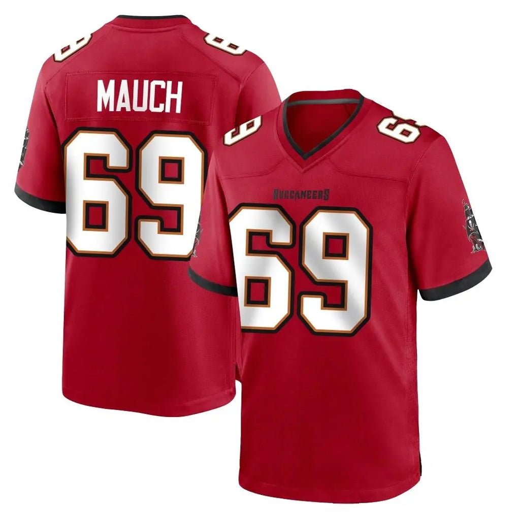 Kooe TB.Buccaneers #69 Cody Mauch Player Red Home Game Stitched Jerseys