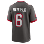 Kooe TB.Buccaneers #6 Baker Mayfield Pewter Alternate Game Player Stitched Jerseys