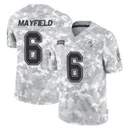 Kooe TB.Buccaneers #6 Baker Mayfield Player Arctic Camo Limited Salute To Service Home Game Stitched Jerseys