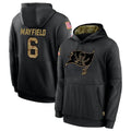 Kooe TB.Buccaneers #6 Baker Mayfield Player Black Salute to Service Hoodies Stitched Jerseys