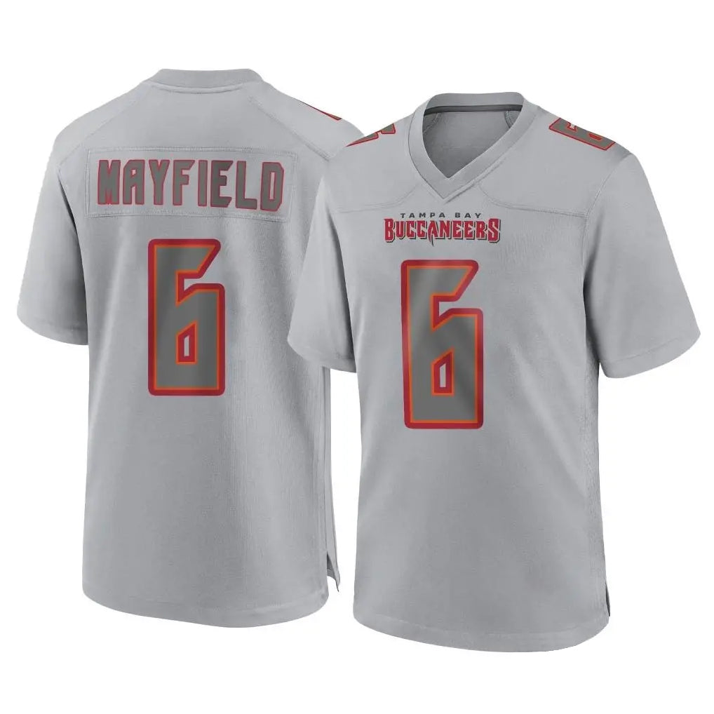 Kooe TB.Buccaneers #6 Baker Mayfield Player Gray Atmosphere Fashion Home Game Stitched Jerseys