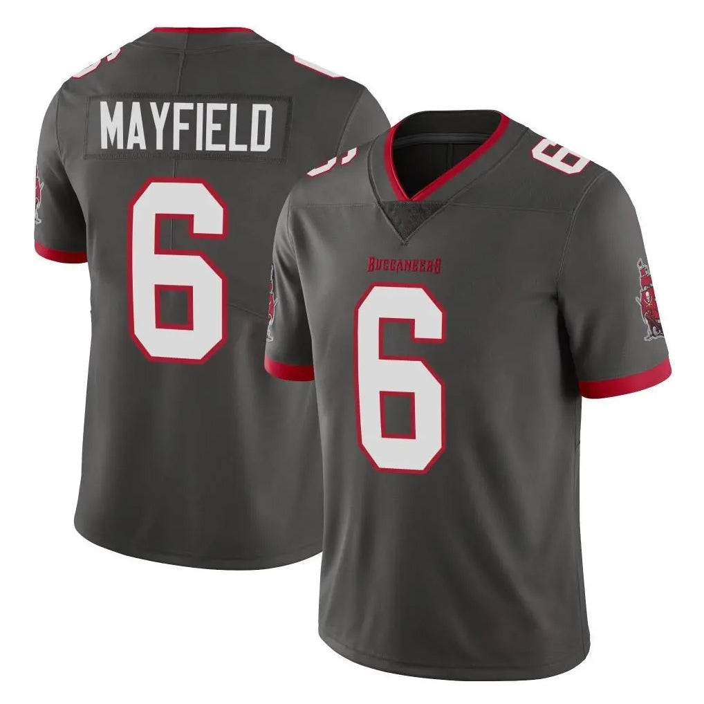 Kooe TB.Buccaneers #6 Baker Mayfield Player Pewter Limited Alternate Vapor Home Game Stitched Jerseys