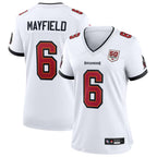 Kooe TB.Buccaneers #6 Baker Mayfield Player White 50th Anniversary Game Stitched Jerseys