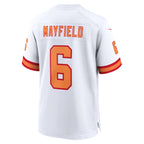 Kooe TB.Buccaneers #6 Baker Mayfield Player White Home Game Stitched Jerseys