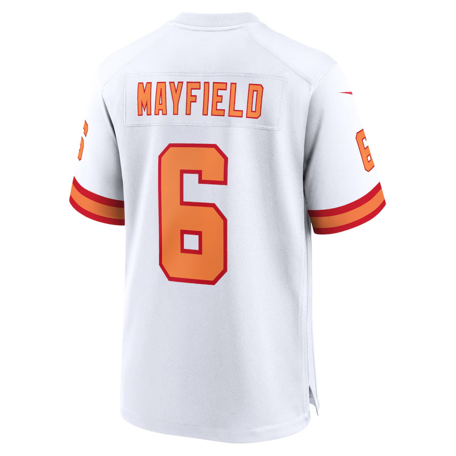 Kooe TB.Buccaneers #6 Baker Mayfield Player White Home Game Stitched Jerseys