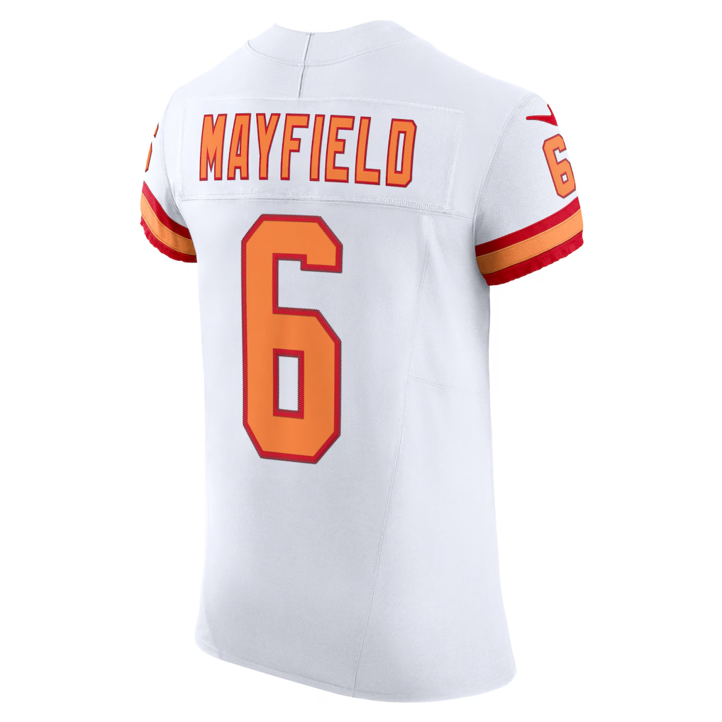 Kooe TB.Buccaneers #6 Baker Mayfield White The '76 Jersey Vapor F.U.S.E. Elite Stitched Jerseys