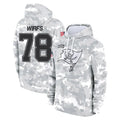 Kooe TB.Buccaneers #78 Tristan Wirfs Player Arctic Camo Limited Salute to Service Pullover Hoodies Game Stitched Jerseys