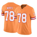 Kooe TB.Buccaneers #78 Tristan Wirfs Player Orange Limited Vapor F.U.S.E. Home Game Stitched Jerseys