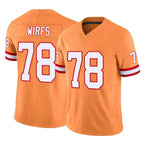 Kooe TB.Buccaneers #78 Tristan Wirfs Player Orange Limited Vapor F.U.S.E. Home Game Stitched Jerseys