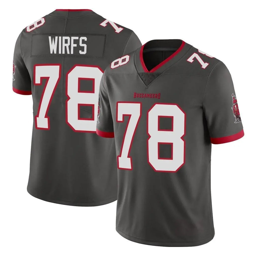 Kooe TB.Buccaneers #78 Tristan Wirfs Player Pewter Limited Alternate Vapor Home Game Stitched Jerseys