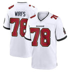 Kooe TB.Buccaneers #78 Tristan Wirfs Player White Home Game Stitched Jerseys