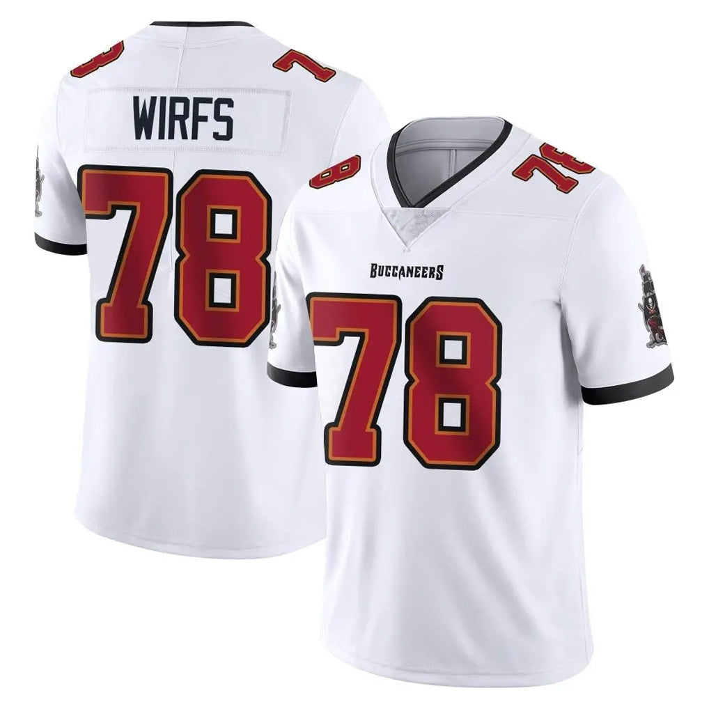 Kooe TB.Buccaneers #78 Tristan Wirfs Player White Limited Vapor Untouchable Home Game Stitched Jerseys