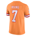 Kooe TB.Buccaneers #7 Bucky Irving Orange Alternate 2 Throwback Vapor F.U.S.E. Limited Stitched Jerseys