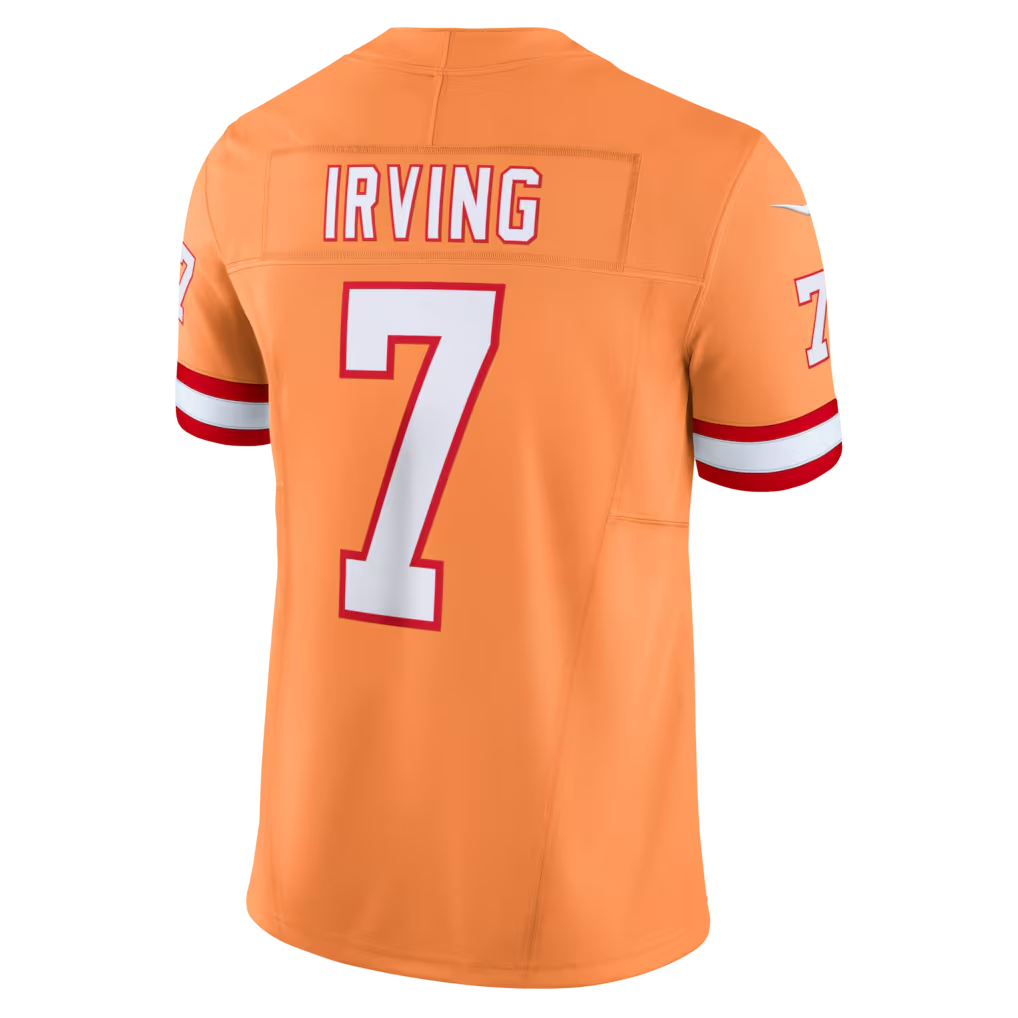 Kooe TB.Buccaneers #7 Bucky Irving Orange Alternate 2 Throwback Vapor F.U.S.E. Limited Stitched Jerseys