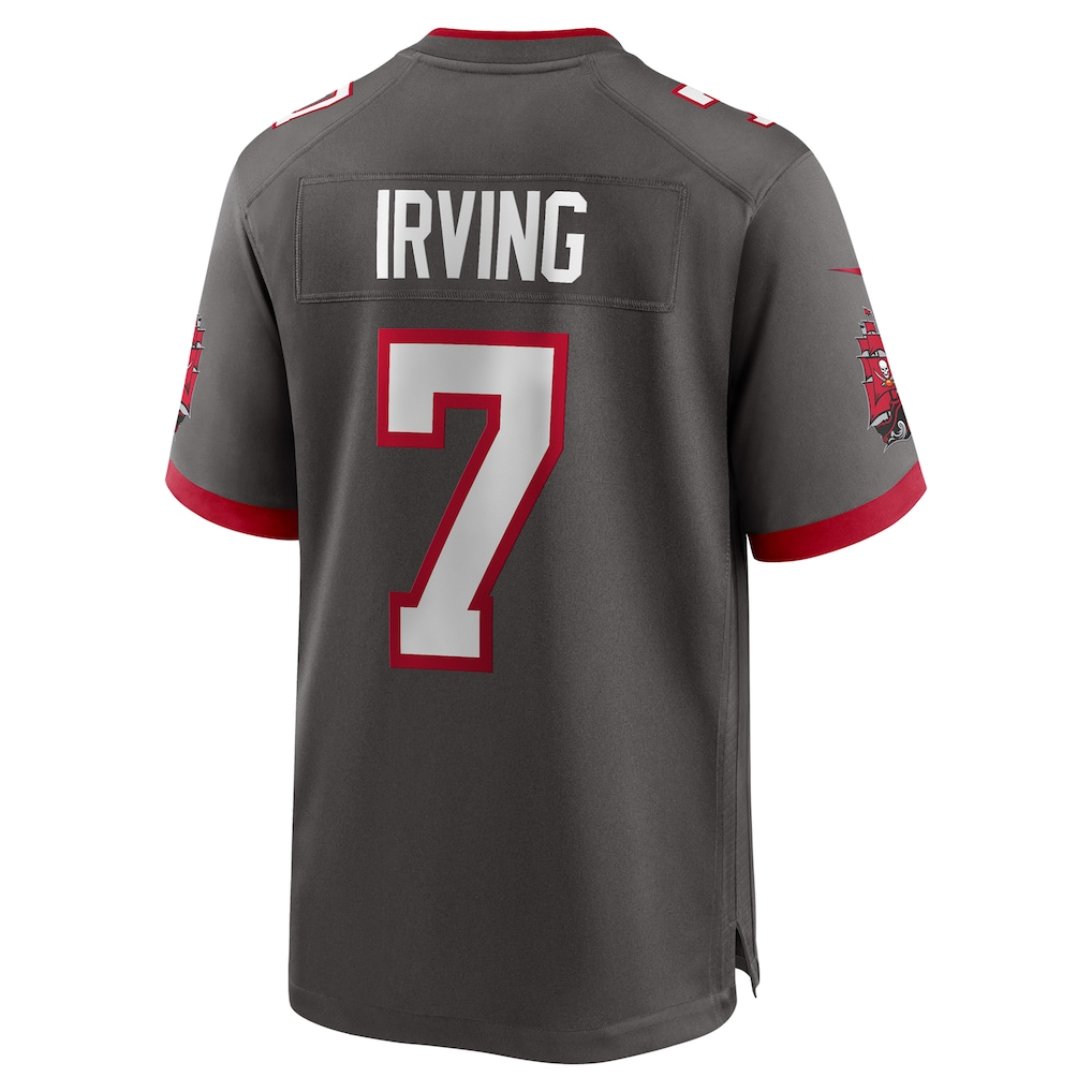 Kooe TB.Buccaneers #7 Bucky Irving Pewter Alternate Game Stitched Jerseys