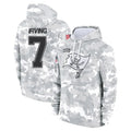 Kooe TB.Buccaneers #7 Bucky Irving Player Arctic Camo Salute to Service Hoodies Stitched Jerseys