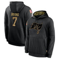 Kooe TB.Buccaneers #7 Bucky Irving Player Black Salute to Service Hoodies Stitched Jerseys