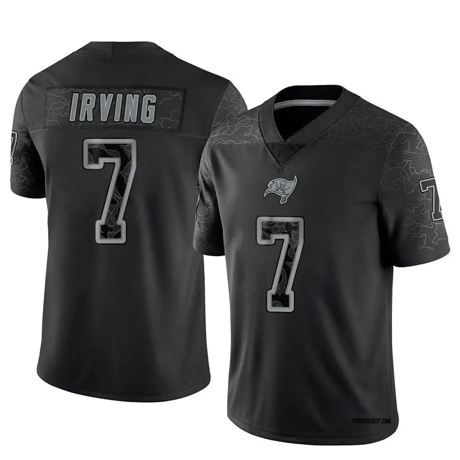 Kooe TB.Buccaneers #7 Bucky Irving Player Limited Black Reflective Stitched Jerseys