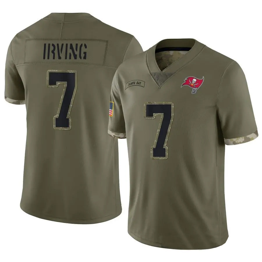Kooe TB.Buccaneers #7 Bucky Irving Player Limited Olive Salute To Service Stitched Jerseys