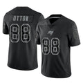 Kooe TB.Buccaneers #88 Cade Otton Player Black Reflective Limited Home Game Stitched Jerseys