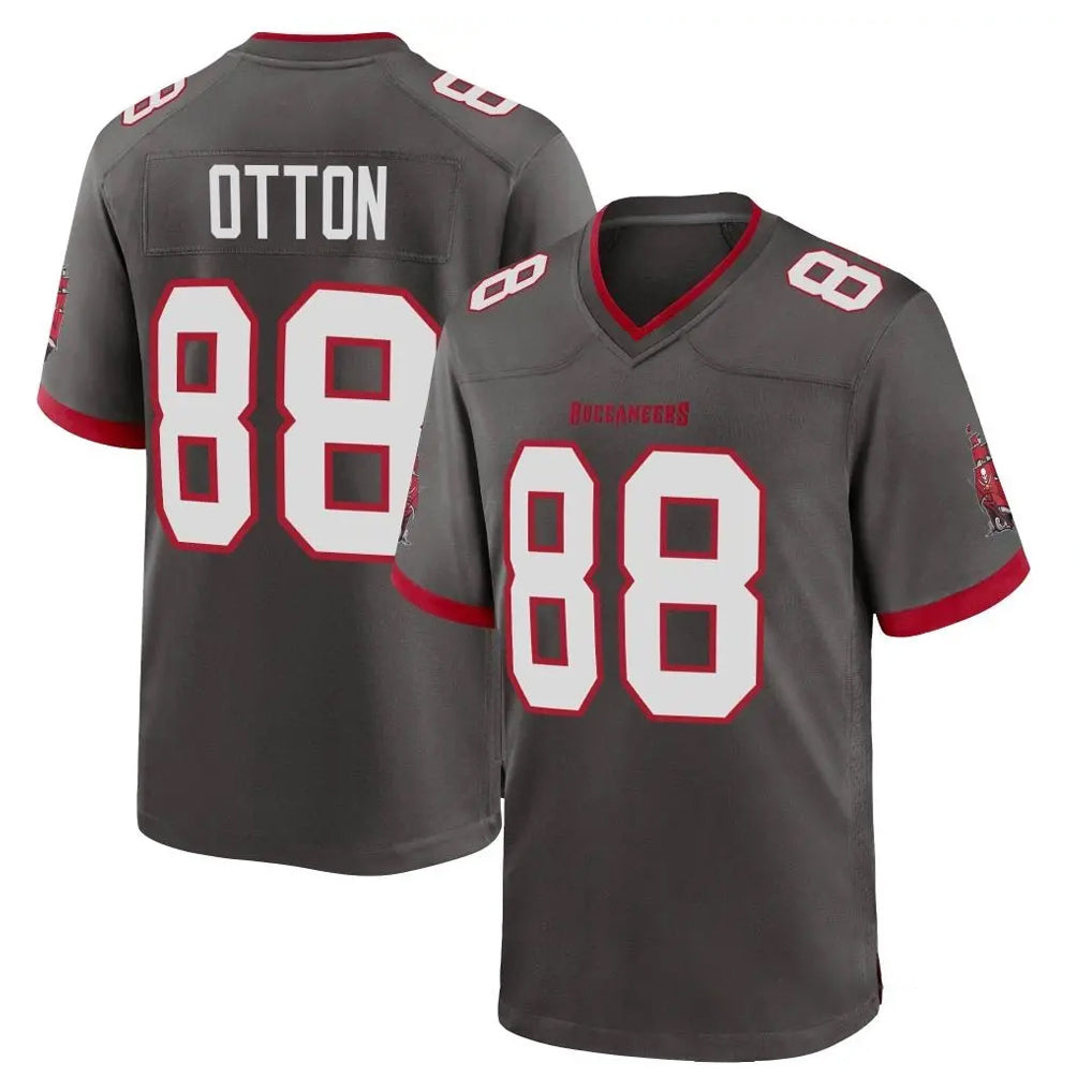 Kooe TB.Buccaneers #88 Cade Otton Player Pewter Alternate Home Game Stitched Jerseys