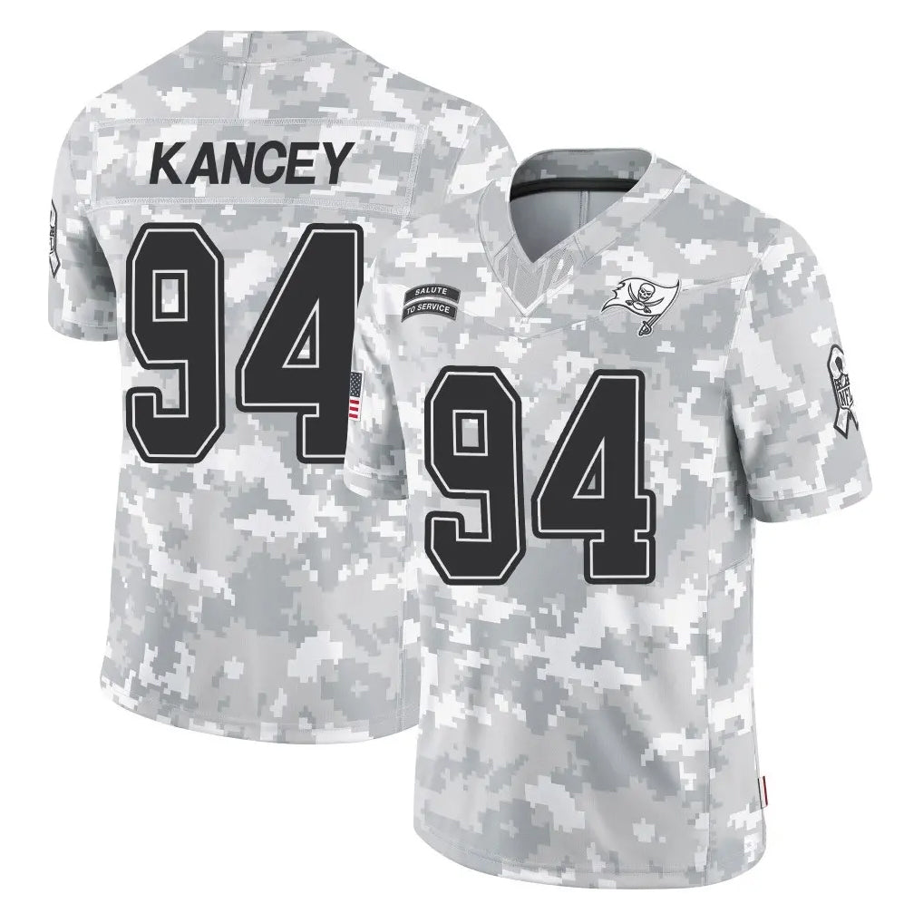 Kooe TB.Buccaneers #94 Calijah Kancey Player Arctic Camo Limited Salute To Service Home Game Stitched Jerseys